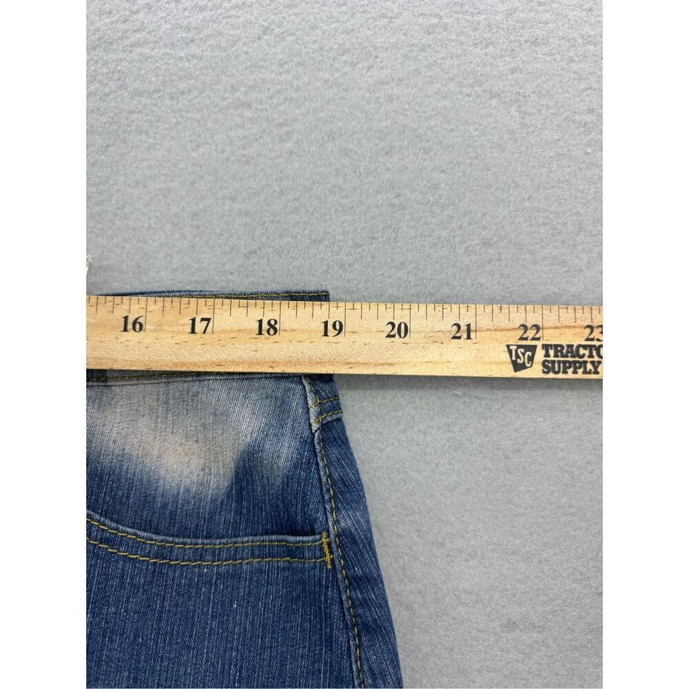 Be-Girl Basic Womens Blue Patchwork Distressed De… - image 6